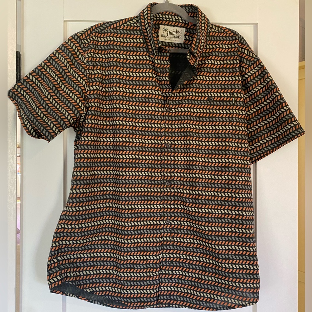 Howler Brothers Geometric Patterned Shirt